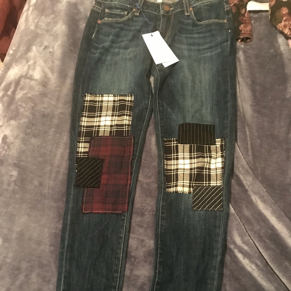 Page Jeans NWT size 23❤️✨ patchwork jeans